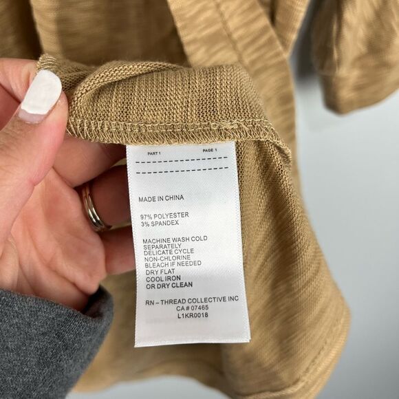 Laundry by Shelli Segal Los Angeles Tan Open Cardigan M - Picture 4 of 5